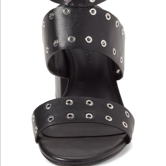 Rebecca Minkoff Carter Grommet Sandals in Black - Picture 3 of 11